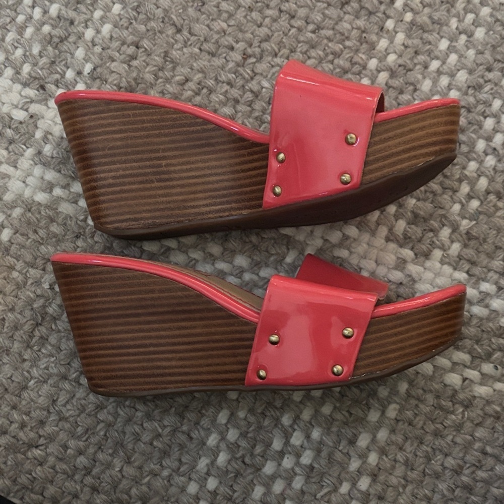 Splendid Coral Slide Sandals - Picture 2 of 4